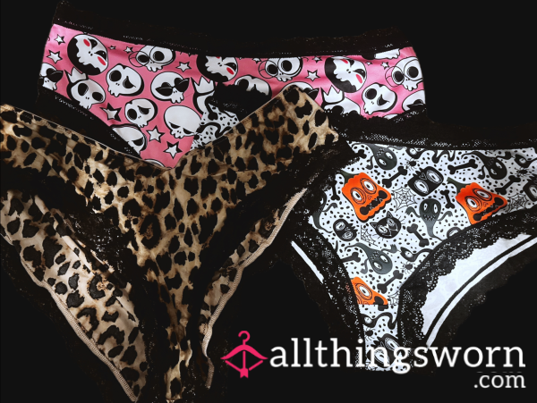 Choose Your Cheeky Goth Panty Wear • Custom 24 Hour Wear