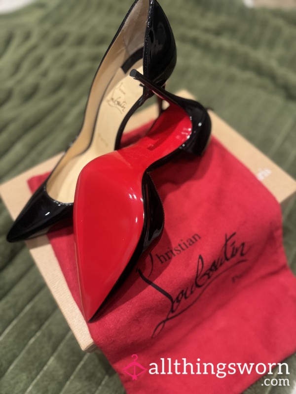 Christian Louboutin Sriza 100 Patent Size 5 Black