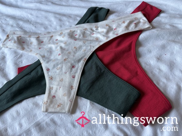 Christmas Cotton Thong