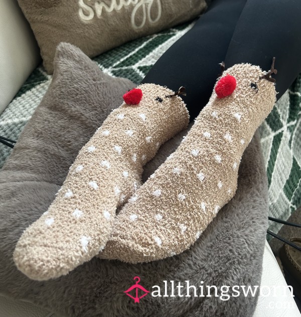 Christmas Reindeer Bed Socks
