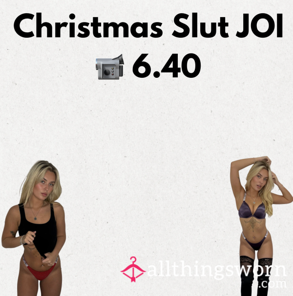 Christmas Sl*t JOI 📹 6.40