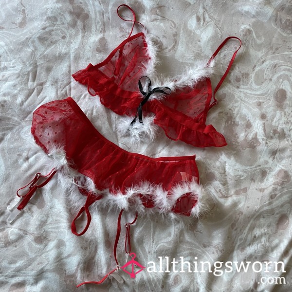 Christmas Suspender Set