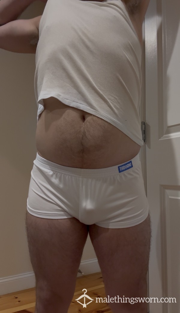 Chubby Neighbor Dad’s Soft SHORT White Boxers