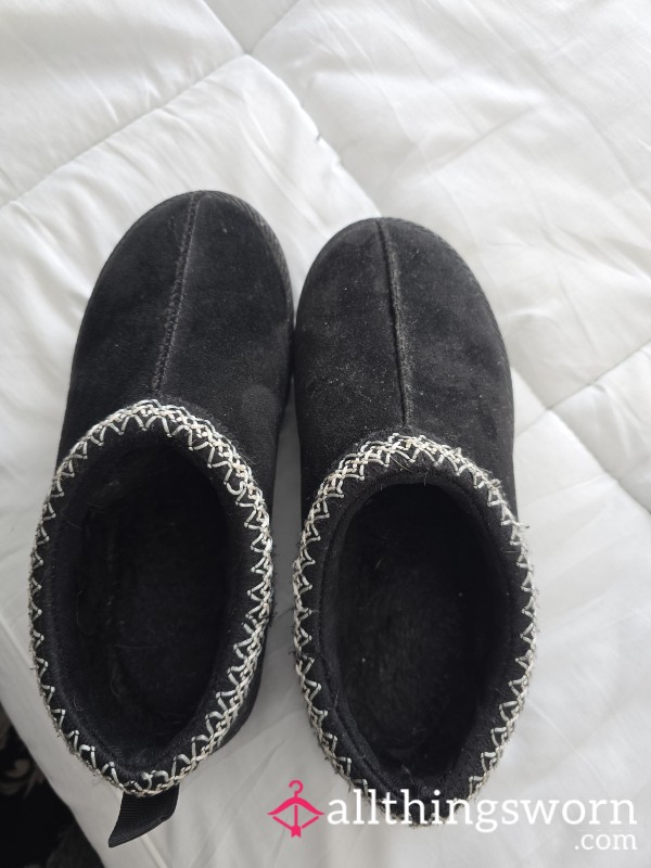 Chuncky Black Slip On/ Slippers/ Sliders