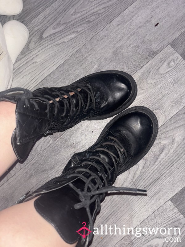 Chunky Lace Up Boots