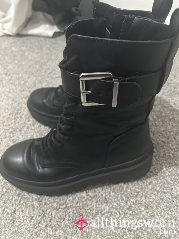 Chunky, Military Style Boots!