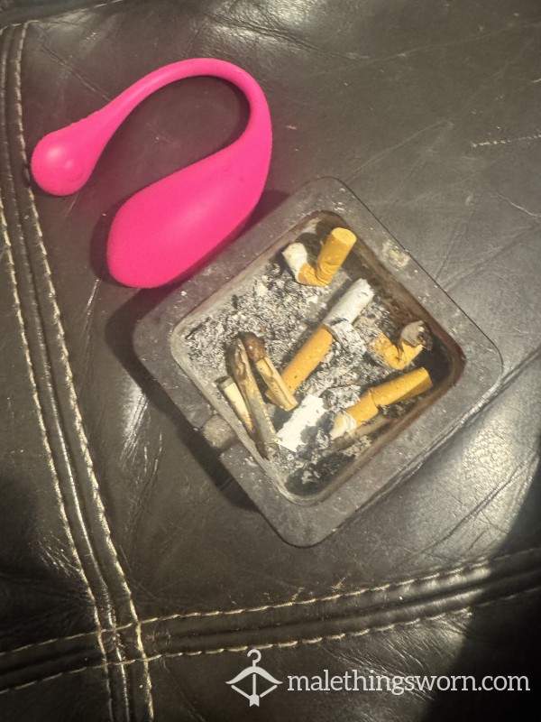 Cigarettes Ends And Ashtray