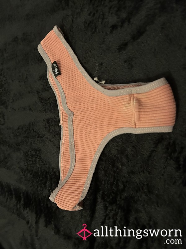 🍊 Citrus Heat – Worn Orange Panties 🔥