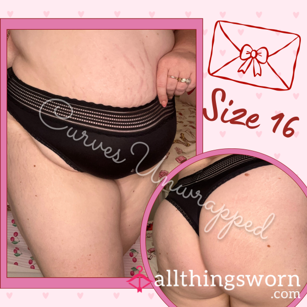 🖤 City Chic Black Thong ~ Size 16 💋