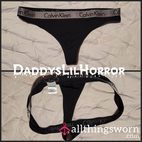 CK Black Thong