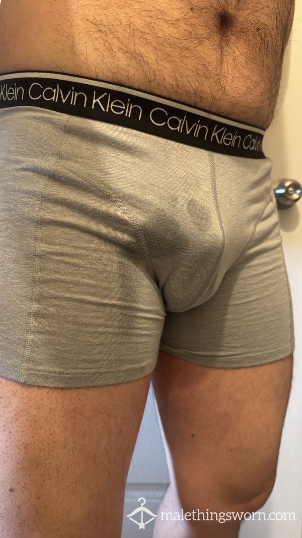 CK Boxer Brief With C*m Stain