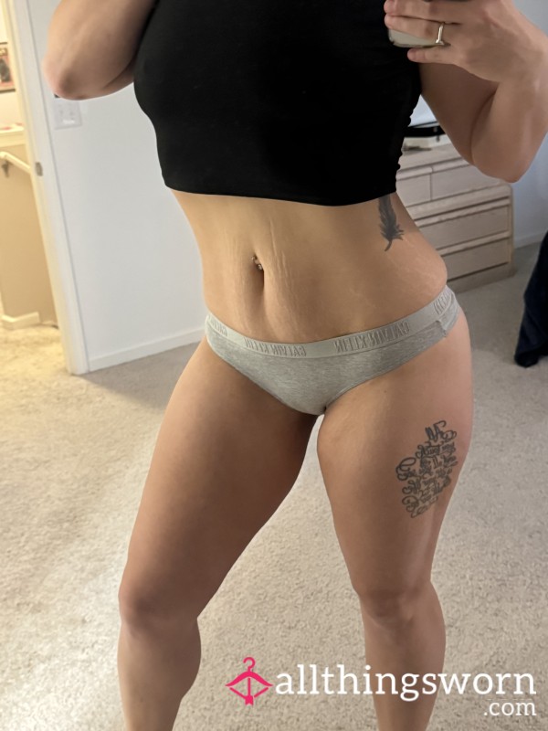 CK Grey Cotton Thong