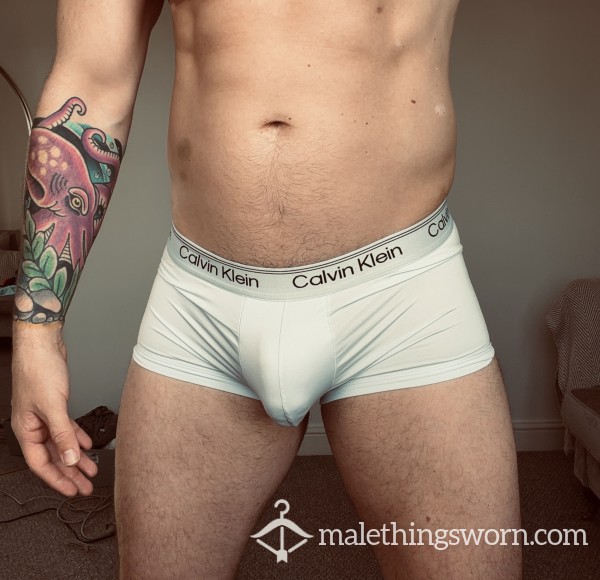 CK Microfibre Low Rise Trunk - Light Blue