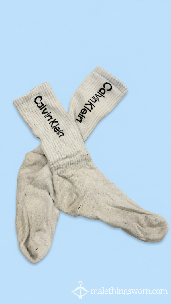 CK White Very Used Socks