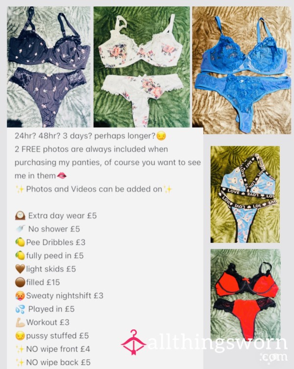 CLAIM A SET FOR ME TO WEAR THIS WEEKEND AND POST OUT MONDAY MORNING🫦