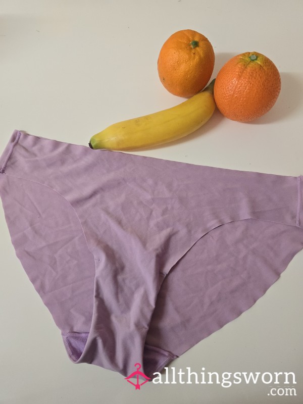 Claim Me While You Can – Worn Purple Soft Panties