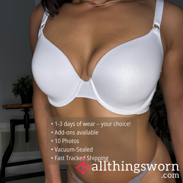 CLa**IC ALLURE WHITE EVERYDAY PUSH-UP BRA (1657)