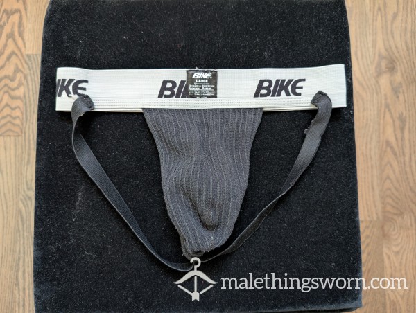 Cla**ic Black Bike Jockstrap