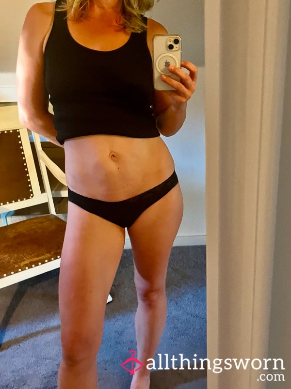 Cla**ic Black Bikini Cut Panties