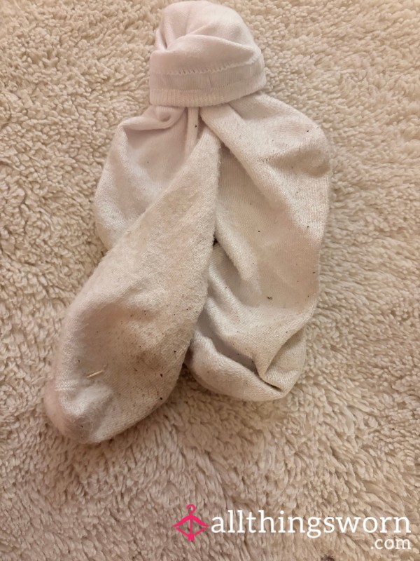 Cla**ic Dirty Worn White Socks