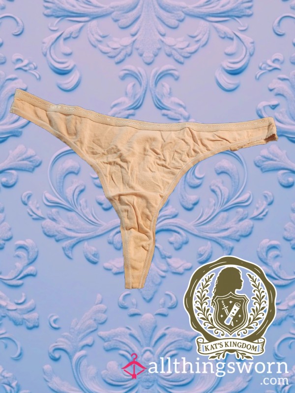 Cla**ic Nude Tan VS Cotton Thong XXL