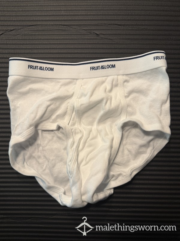 Cla**ic White Briefs - Worn To Order - Clean, Masculine Everyday Pair