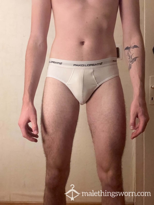 🩲 Cla**ic White Pako Lorente Briefs – Snug, Musky & Ready To Wear 🔥