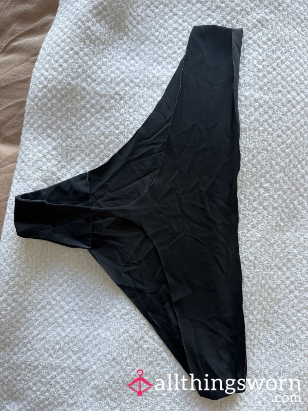 Clean Black Thong