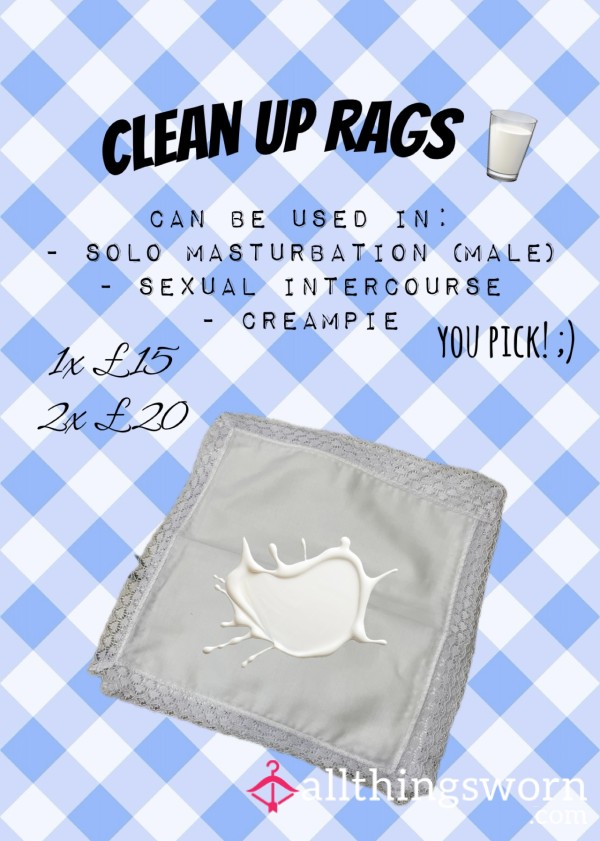 Clean Up Rags 🥛