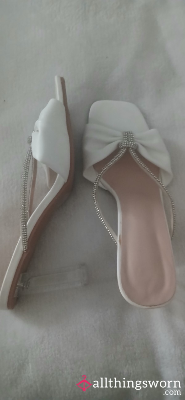 Clear Heeled Shoes Size 5