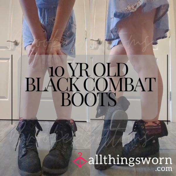 ✨ CLEARANCE ✨ Extremely Old Black Combat Boots