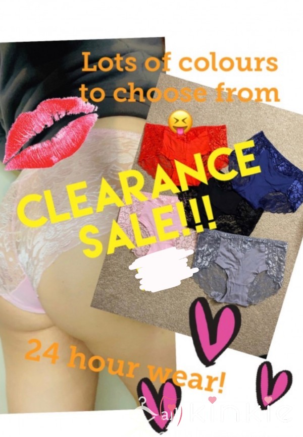 CLEARANCE SALE! Big Panties To Really Soak Up My Juices 💦👅💋