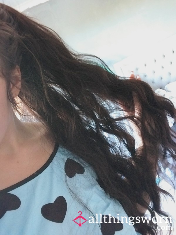 Clip In Brown Curly Ponytail Extension