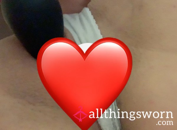 Clit Sucking Toy In White Thong