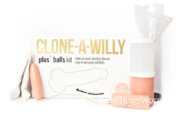 Clone D*ck & Balls Silcone Vibrating