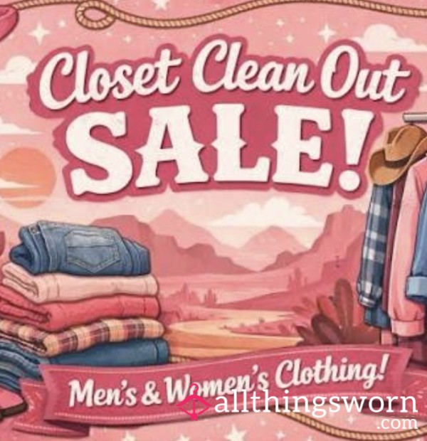 Closet Clean Out !check Description