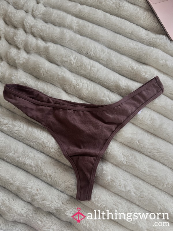 C*m Covered Thong! Worn 2 Days