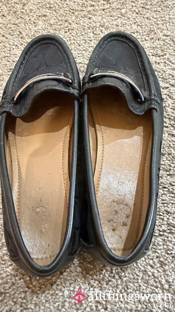 Coach Flats Well Worn