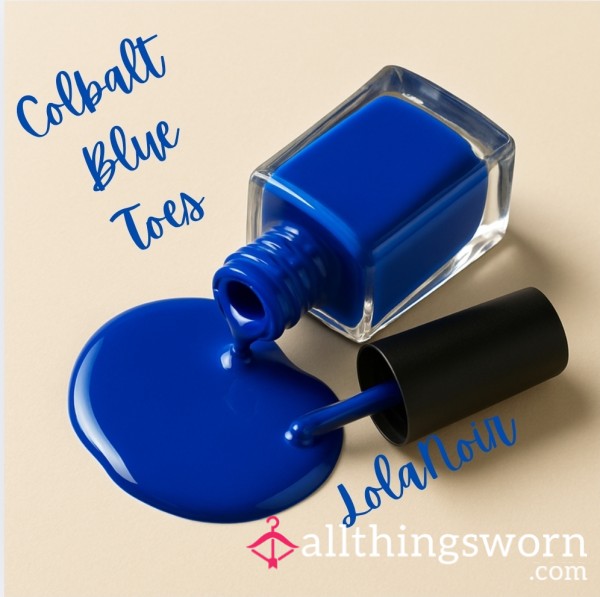 Cobalt Blue Toes
