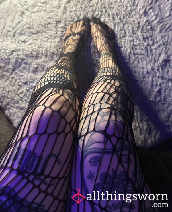 “Cobweb” Fishnet Stockings