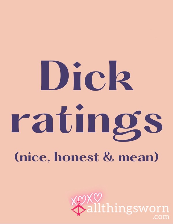 C*ck Rating 🍆 D*ck Rating 🍆 Penis Rating