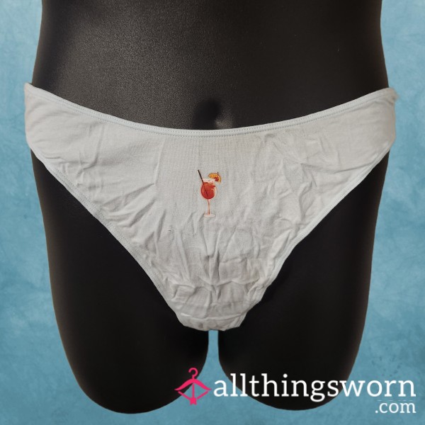 🍹 C*cktail Hour – Worn Thong 💦