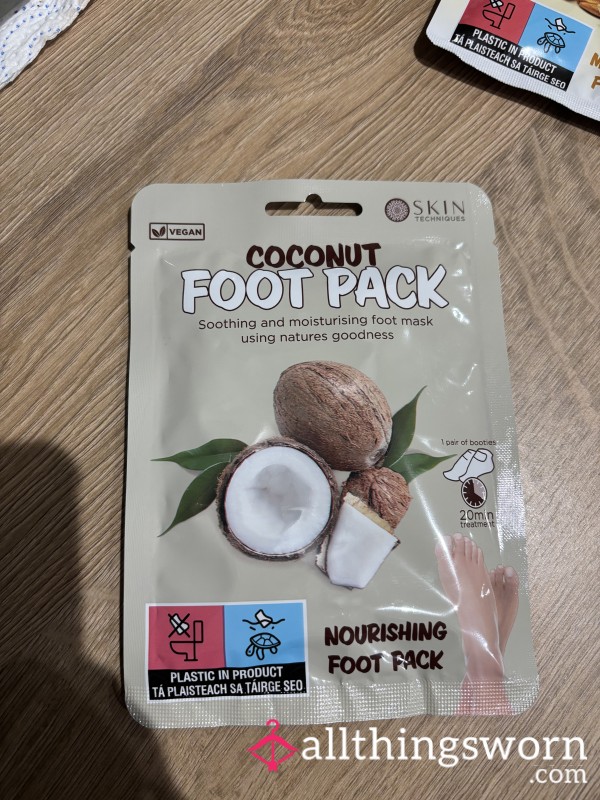 Coconut Used Foot Mask