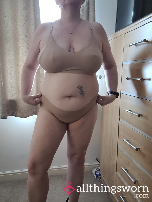Coffee Coloured Bra And Knickers