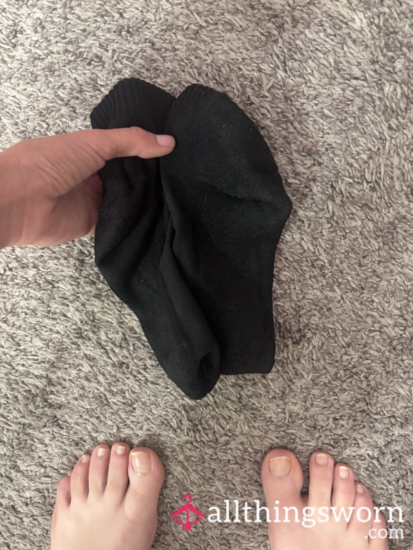 College Girl Socks Black