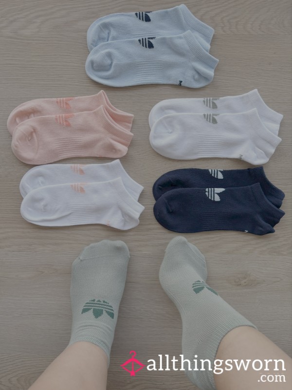 Colored Adidas Ankle Socks