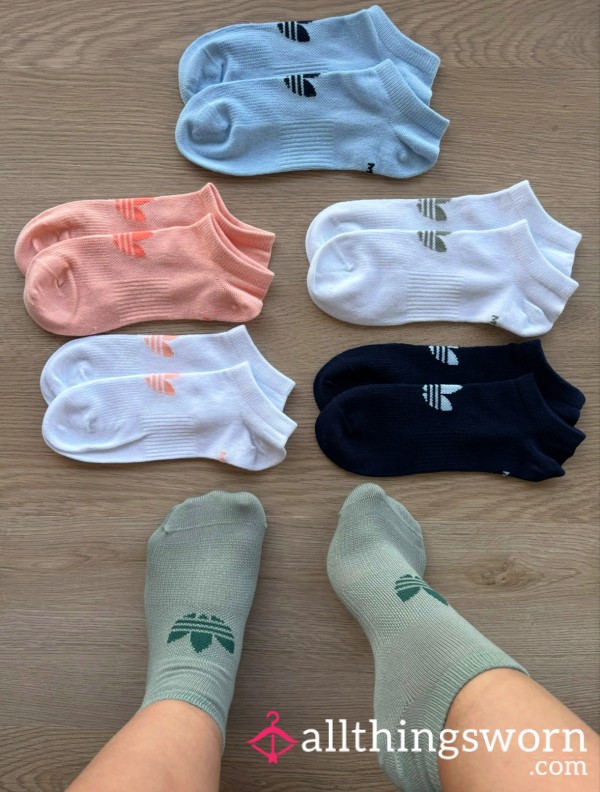 Colored Adidas Ankle Socks