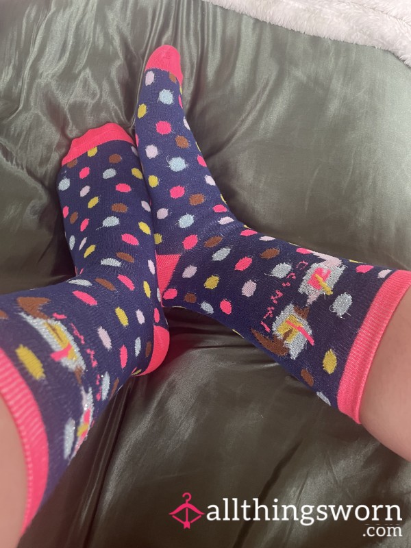 Colorful Cheers Drink Crew Socks