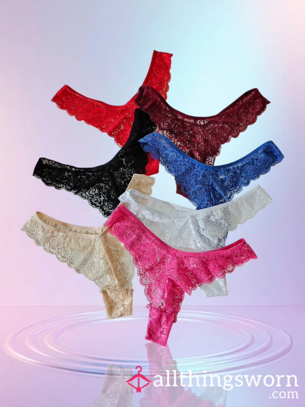 Colorful Lace Thongs! Pick Your Favorite! 🫦❤️