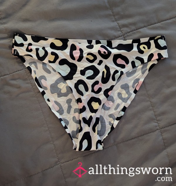 Colorful Leopard Print Cheeky Panties